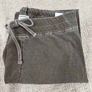 James Perse Modern Classic Relaxed Fit Straight Leg Cotton Jersey Pant Size 0